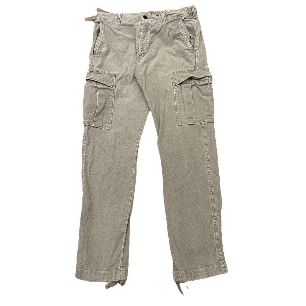 Banana Republic Moleskin Traveler Cargo Pants Men's 32R Khaki Utility